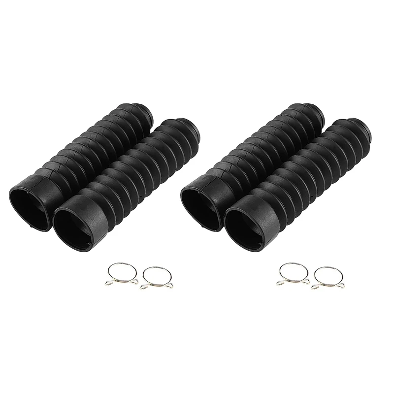 4X Front Fork Cover, Rubber Motorcycle Front Fork Cover Gaiters Gators Boots Shock Damping Dust Cover (Black)
4X Front Fork Cover, Rubber Motorcycle Front Fork Cover Gaiters Gators Boots Shock Damping Dust Cover (Black)