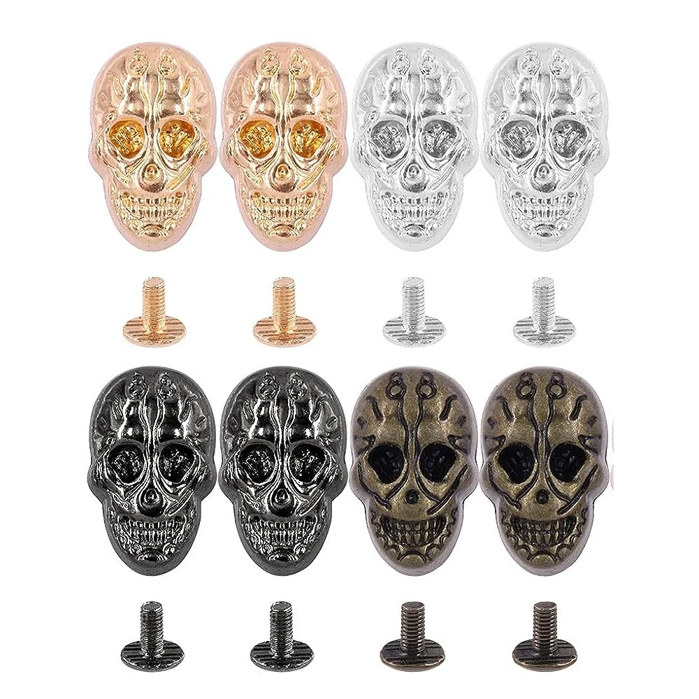 5 Set Gothic Skull Head Rivets.Skull Decorative Punk Rivets Rapid Stud for Leather Craft Clothes Rivets Pet Collar Garment Shoes 
5 Set Gothic Skull Head Rivets.Skull Decorative Punk Rivets Rapid Stud for Leather Craft Clothes Rivets Pet Collar Garment Shoes