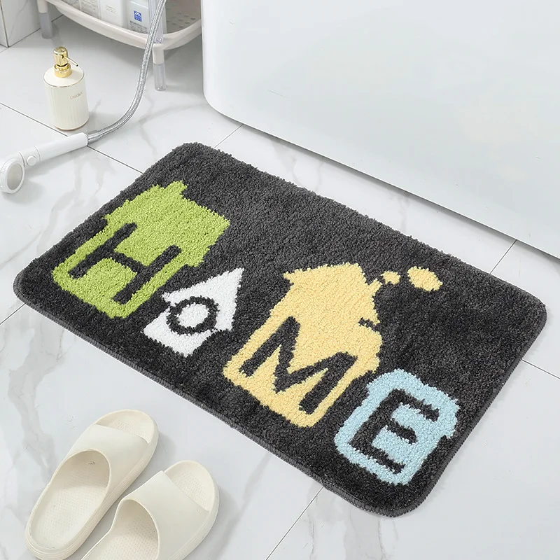 Nordic Flocked Household Letter Carpet Bathroom Non Slip Absorbent Foot Mats Thick Rug At The Entrance Indoor Bedrom Decoration
Nordic Flocked Household Letter Carpet Bathroom Non Slip Absorbent Foot Mats Thick Rug At The Entrance Indoor Bedrom Decoration