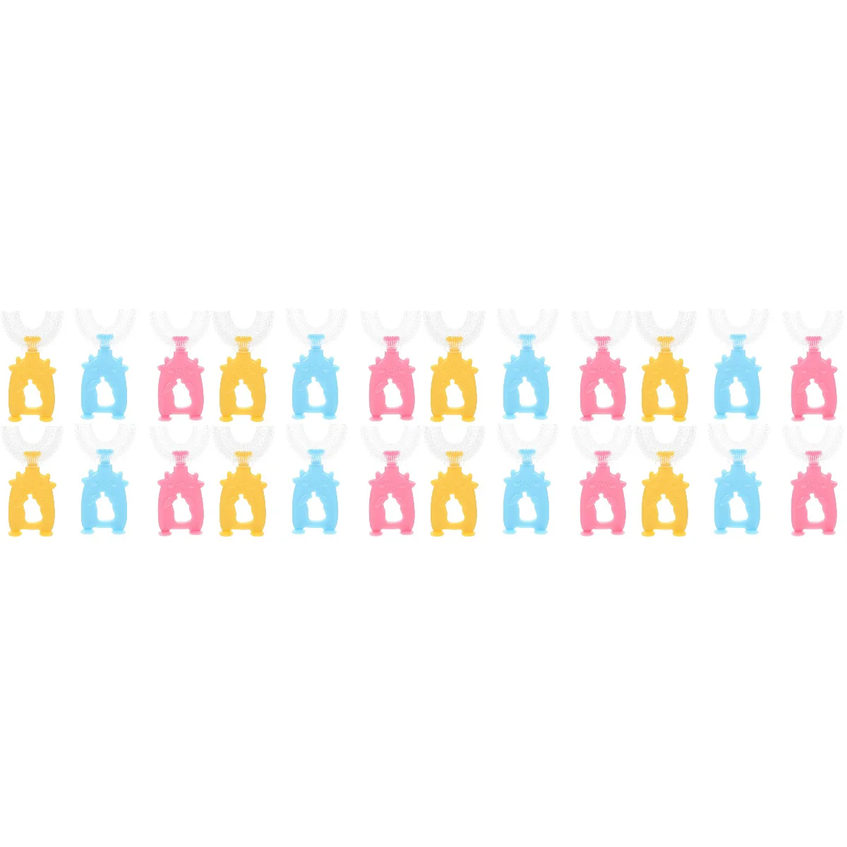 24 pcs Adorable Kids U-shaped Toothbrushes Tooth Cleaning Tools Kids Tooth Cleaners
24 pcs Adorable Kids U-shaped Toothbrushes Tooth Cleaning Tools Kids Tooth Cleaners