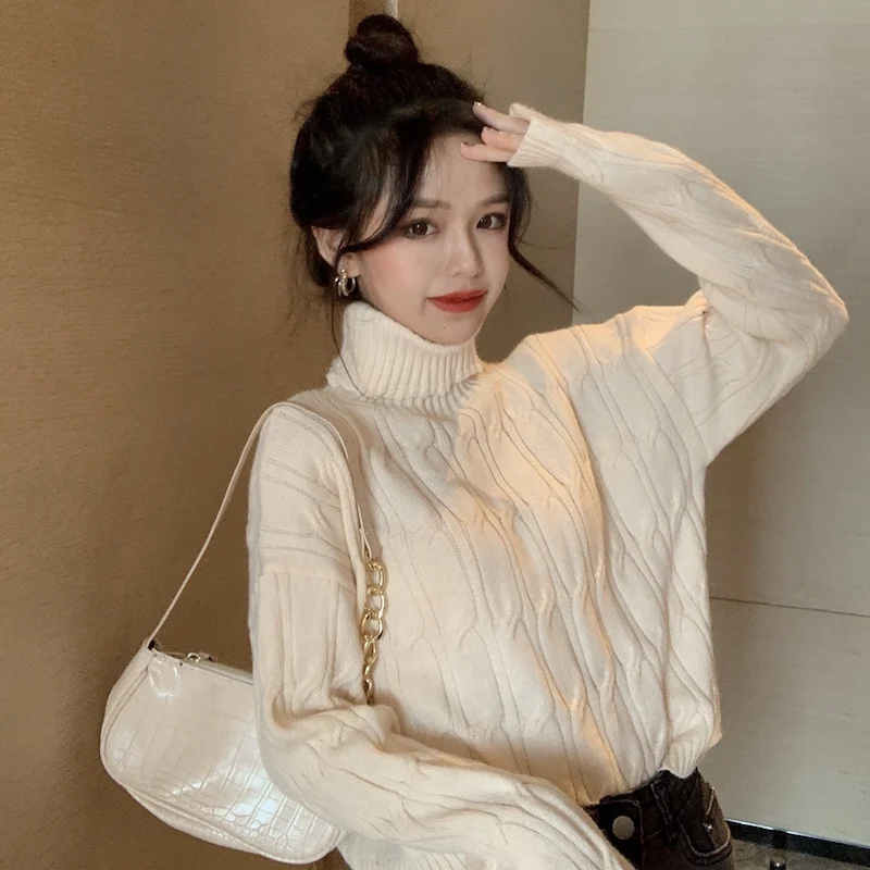 Sweater Women's Loose In Autumn And Winter Wear Lazy Wind Outside 2021 New Retro Soft Waxy High Neck Short Sweater Top
Sweater Women's Loose In Autumn And Winter Wear Lazy Wind Outside 2021 New Retro Soft Waxy High Neck Short Sweater Top