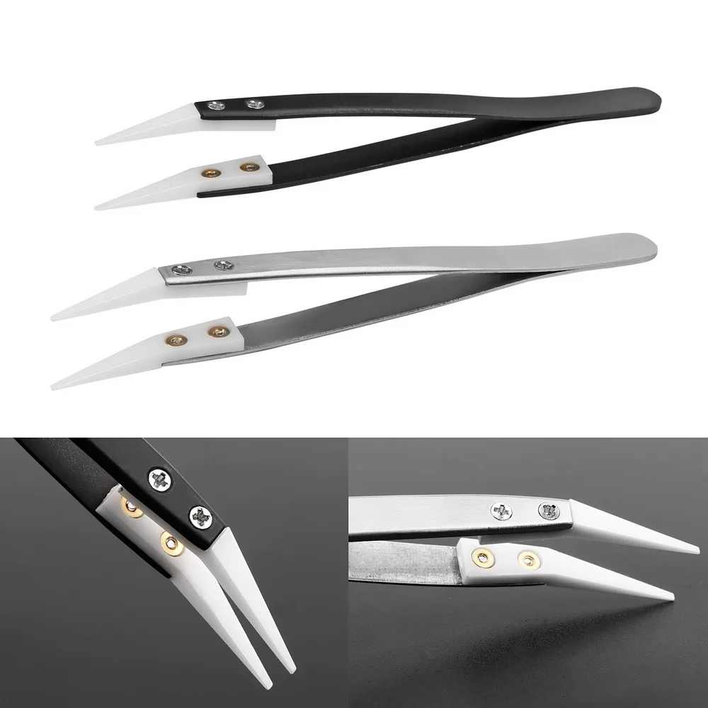 ITIMO Hand Tool High temperature resistance Stainless Steel Handle Repair Tool Curved Aimed Tweezer Ceramic Tweezers
ITIMO Hand Tool High temperature resistance Stainless Steel Handle Repair Tool Curved Aimed Tweezer Ceramic Tweezers