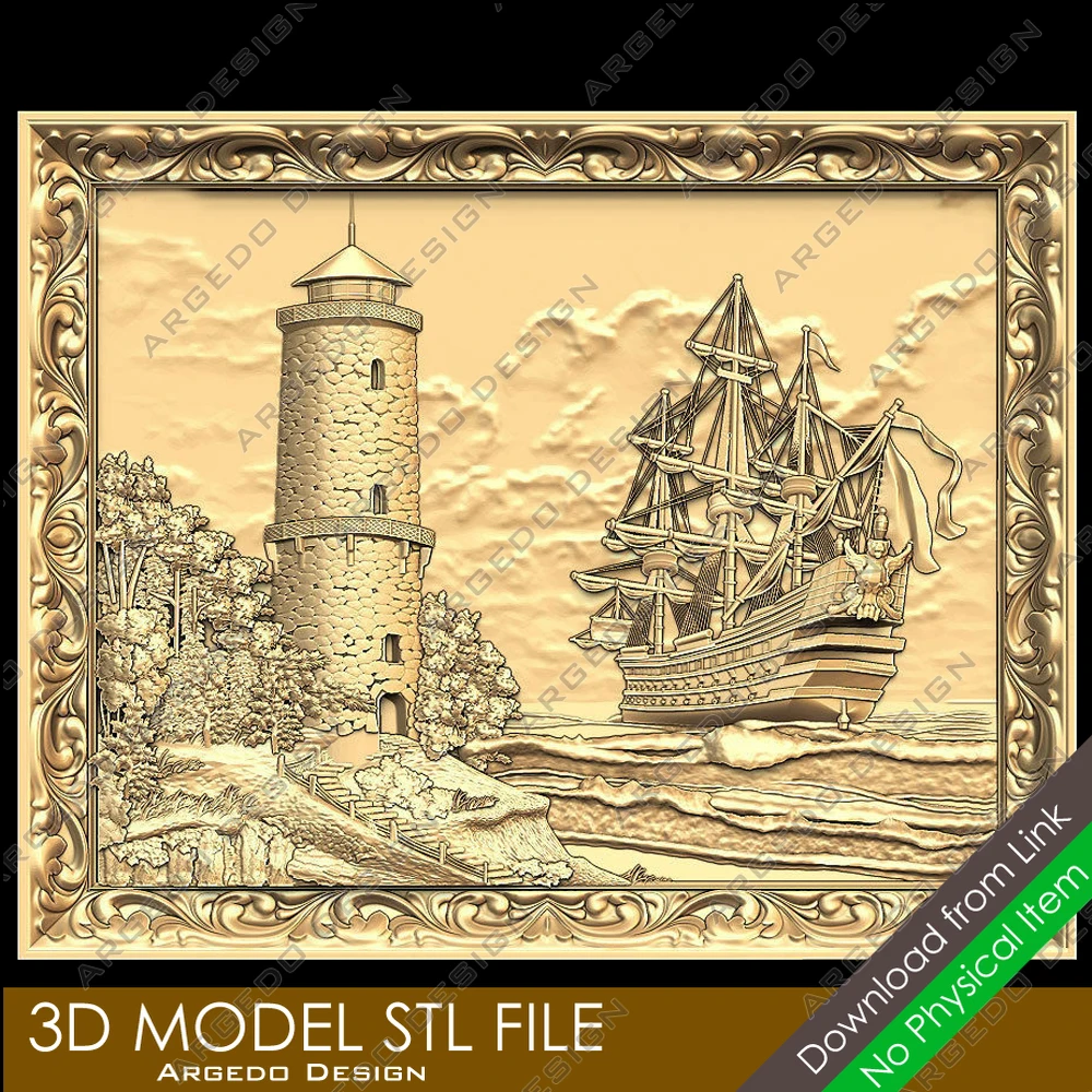 Модель 3D STL маяк и парусник для ЧПУ маршрутизатора гравировка и рельефная 3D-печать поддержка ZBrush Artcam Aspire Cut3d
Модель 3D STL маяк и парусник для ЧПУ маршрутизатора гравировка и рельефная 3D-печать поддержка ZBrush Artcam Aspire Cut3d