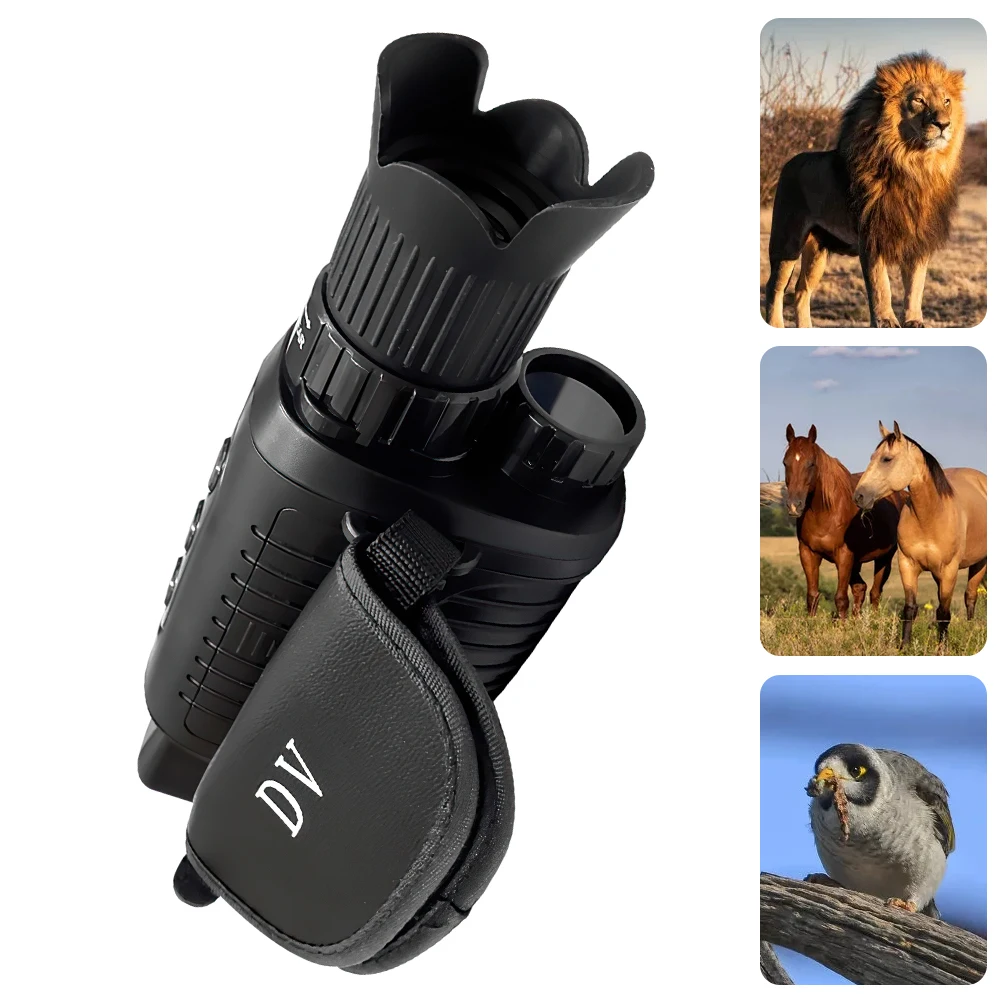 2K HD Hunting Camera Infrared Night Vision Device Monocular Digital Telescope 12Million Sensor Pixels Observe Animals For Hiking
2K HD Hunting Camera Infrared Night Vision Device Monocular Digital Telescope 12Million Sensor Pixels Observe Animals For Hiking