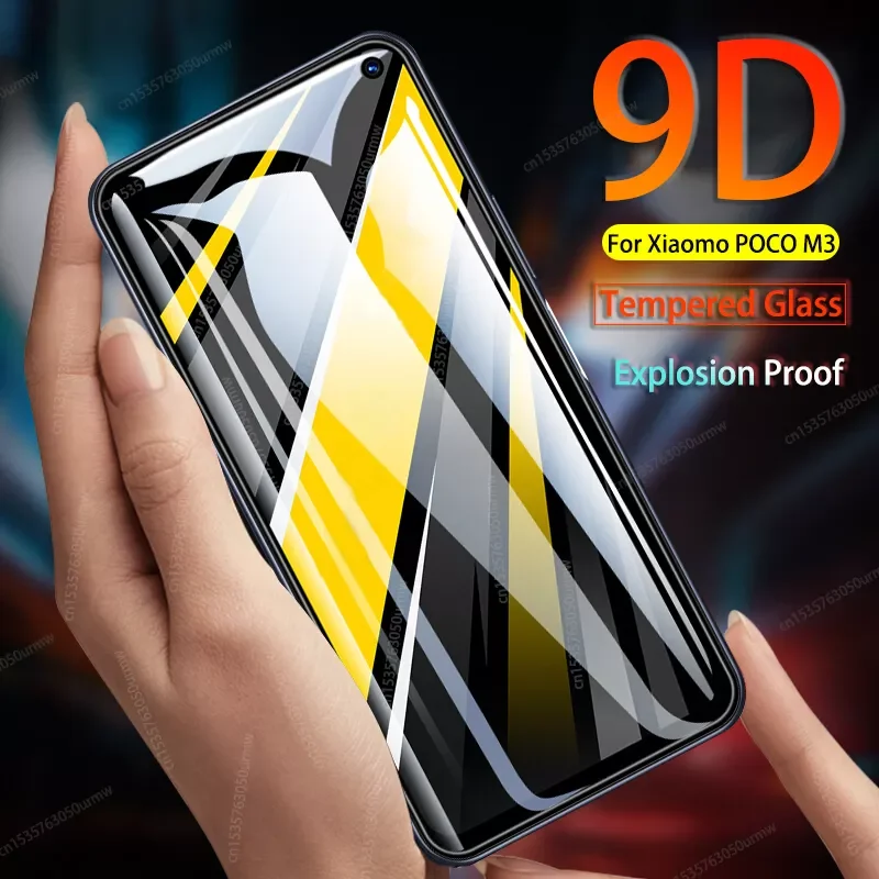 

9D полное покрытие закаленное стекло для Xiaomi Poco X3 Pro NFC защита для экрана Poco F3 Pro F2 M3 Poco X3Pro X3 NFC X 3 защитная пленка