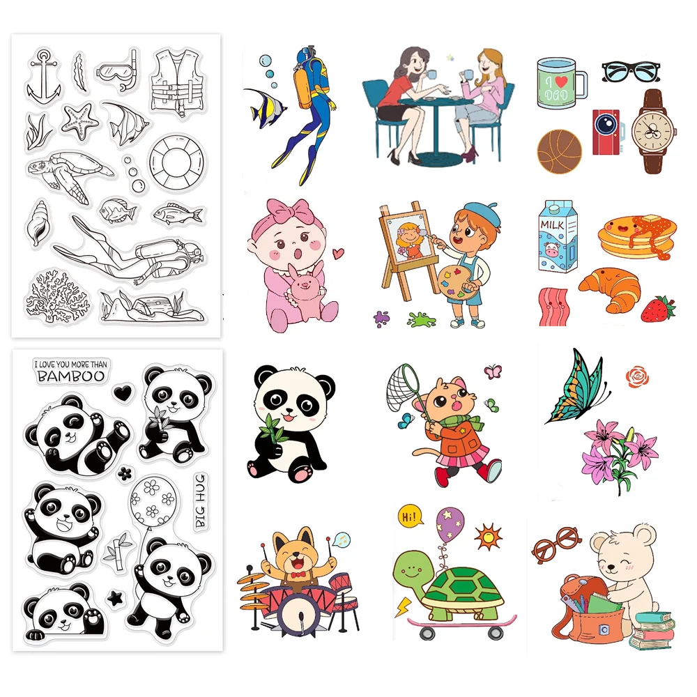 1PC Ocean World Diving Clear Stamps Silicone Stamp Transparent Stamp for Card Making Decoration and DIY Scrapbooking
1PC Ocean World Diving Clear Stamps Silicone Stamp Transparent Stamp for Card Making Decoration and DIY Scrapbooking