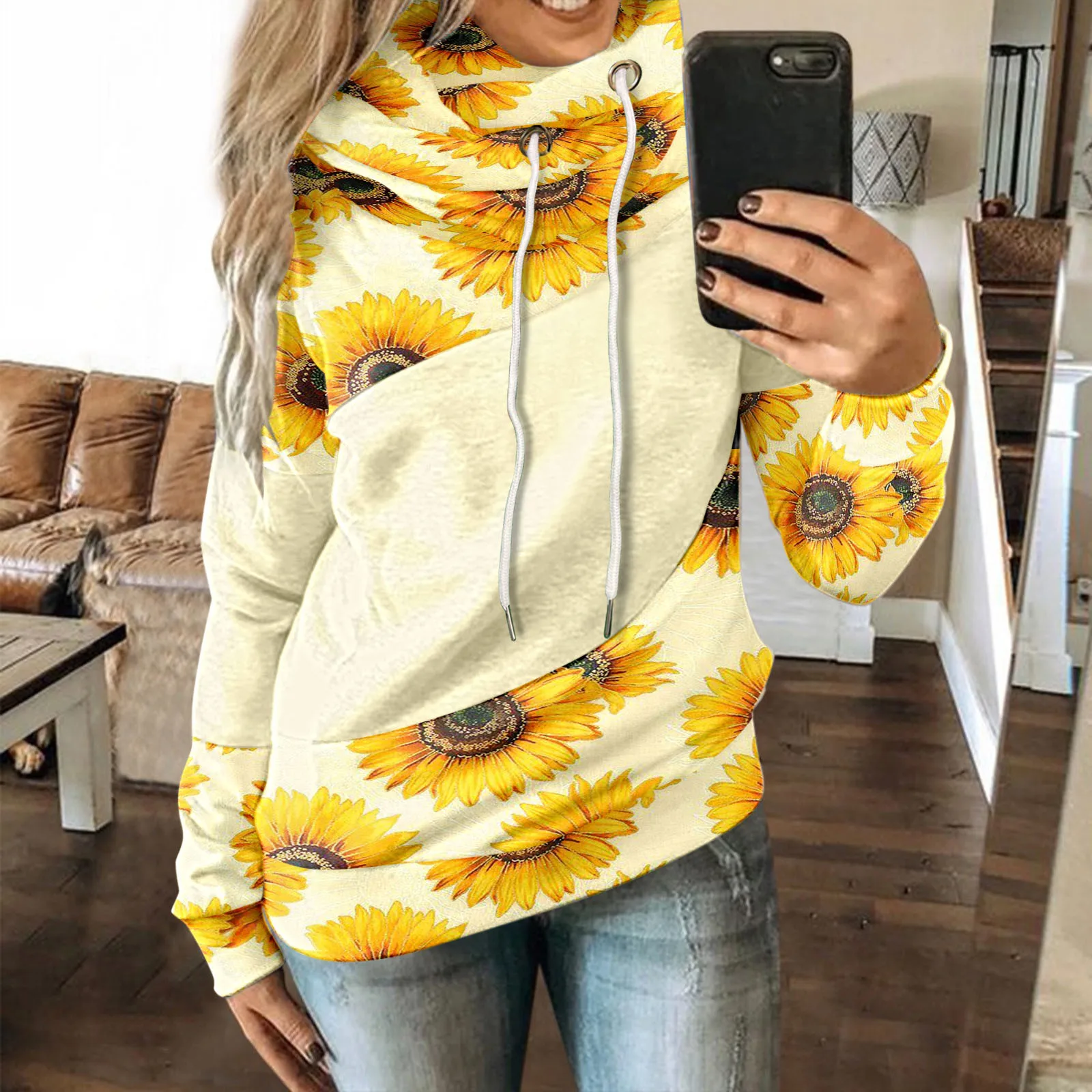 Flower Printed Long Sweatshirt Fashion Women Sleeve Hooded Casual Sweatshirt Sweatshirts Oversized Winter Long Sweaters Women
Flower Printed Long Sweatshirt Fashion Women Sleeve Hooded Casual Sweatshirt Sweatshirts Oversized Winter Long Sweaters Women