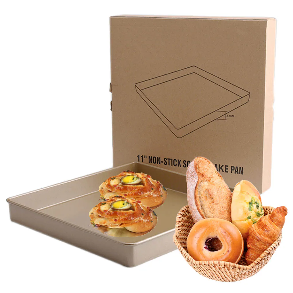 11-дюймовая стандартная форма для выпечки хлеба из углеродистой стали, антипригарная посуда для выпечки
11-дюймовая стандартная форма для выпечки хлеба из углеродистой стали, антипригарная посуда для выпечки