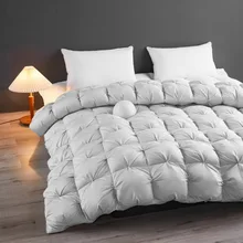 3D Bread Soft Goose Down Comforter Duvet 100% Goose Down Filling Quilted Quilt Blanket Single Full Double King Size Anti Allergy