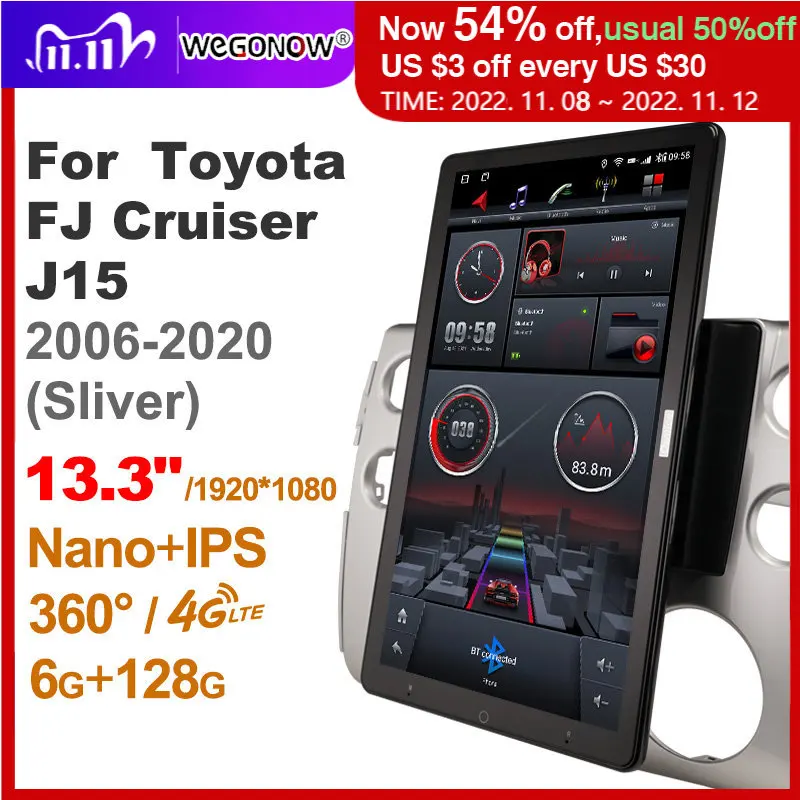 Автомобильный мультимедийный проигрыватель Ownice, вращающийся на 1920*1080, 13,3 дюймов, Android 2006, для Toyota FJ Cruiser J15 2020-360, автомобильное радио, аудио, 4G, ...
Автомобильный мультимедийный проигрыватель Ownice, вращающийся на 1920*1080, 13,3 дюймов, Android 2006, для Toyota FJ Cruiser J15 2020-360, автомобильное радио, аудио, 4G, ...