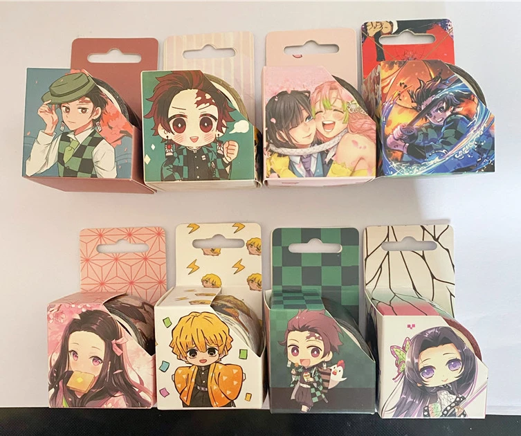 Demon Slayer and Paper Tape Anime Box Handbook Sticker Japanese Anime Kamado Nezuko Cartoon Decoration Gift Toy
Demon Slayer and Paper Tape Anime Box Handbook Sticker Japanese Anime Kamado Nezuko Cartoon Decoration Gift Toy