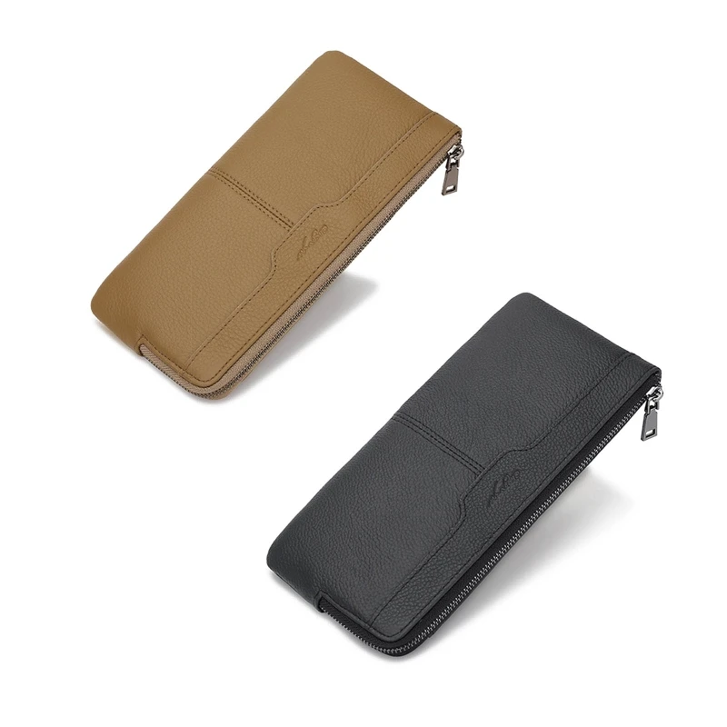 Men Wallet Vintage Upper Leather Long Wallet Zipper Business Coin Purse Phone Pouch Change Pocket Black Khaki Birthday gift
Men Wallet Vintage Upper Leather Long Wallet Zipper Business Coin Purse Phone Pouch Change Pocket Black Khaki Birthday gift