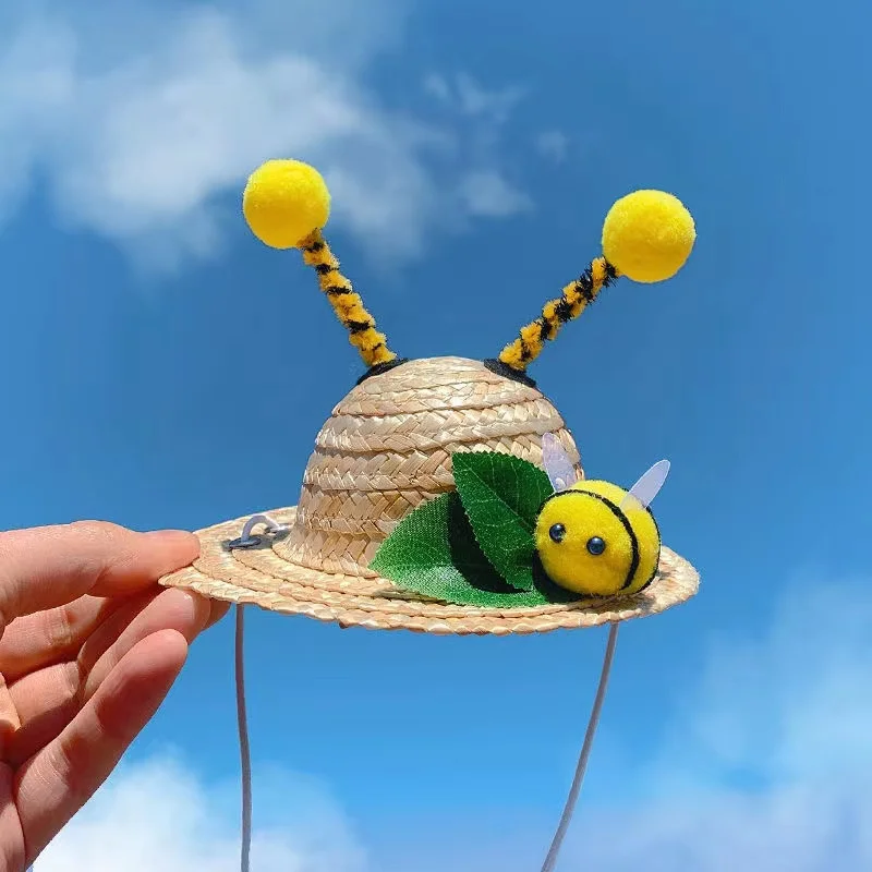 Pet Hat 100% Handmade Funny for Cat Dog Hats Cats Accessories Headwear Pets Cosplay Decoration Outdoor Sunscreen Bamboo Weaving
Pet Hat 100% Handmade Funny for Cat Dog Hats Cats Accessories Headwear Pets Cosplay Decoration Outdoor Sunscreen Bamboo Weaving