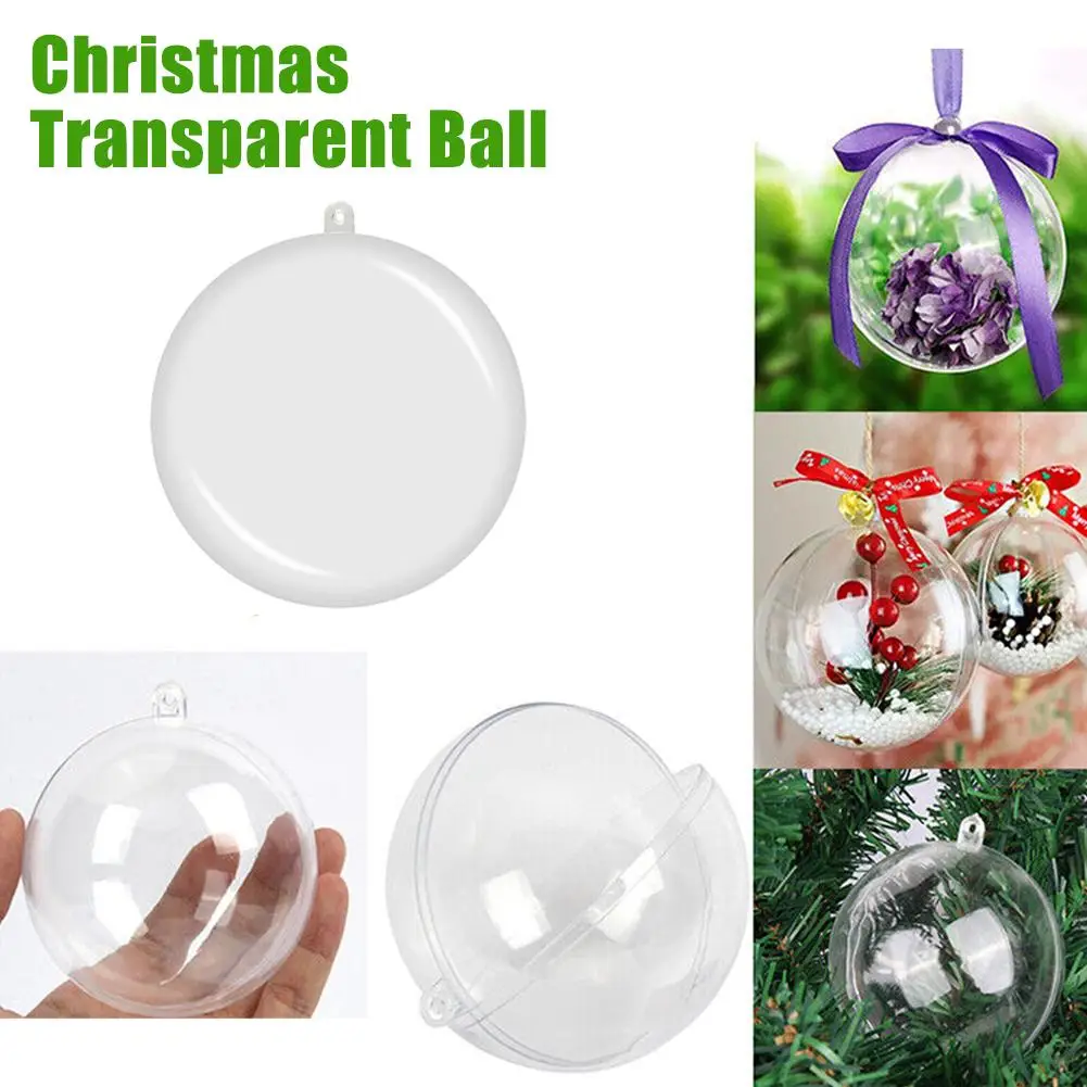 Christmas Transparent Ball Plastic Christmas Trees Gift Ornament Home Ball Present Party Box Open Bauble Wedding Decoration P7I7
Christmas Transparent Ball Plastic Christmas Trees Gift Ornament Home Ball Present Party Box Open Bauble Wedding Decoration P7I7
