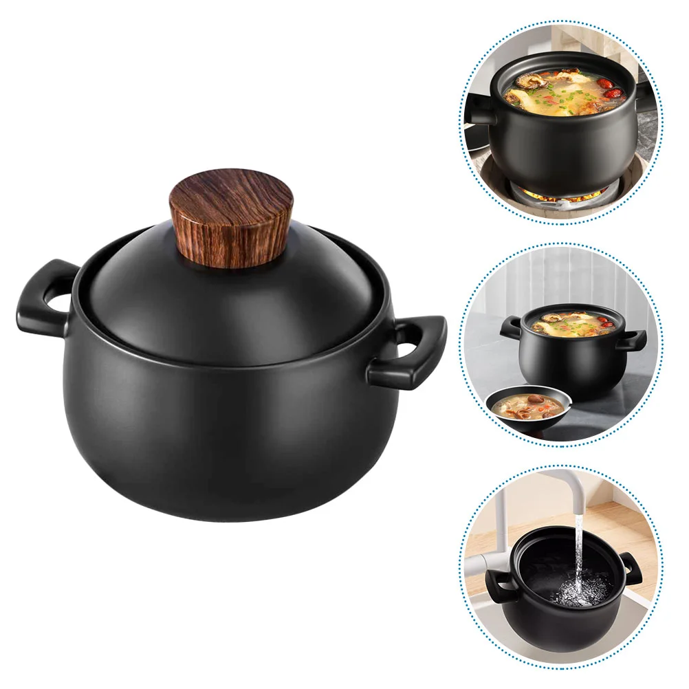 Cooking Pot Kitchen Casserole Home Ceramic High Temperature Resistance Pan Clay Ceramics Stewing
Cooking Pot Kitchen Casserole Home Ceramic High Temperature Resistance Pan Clay Ceramics Stewing