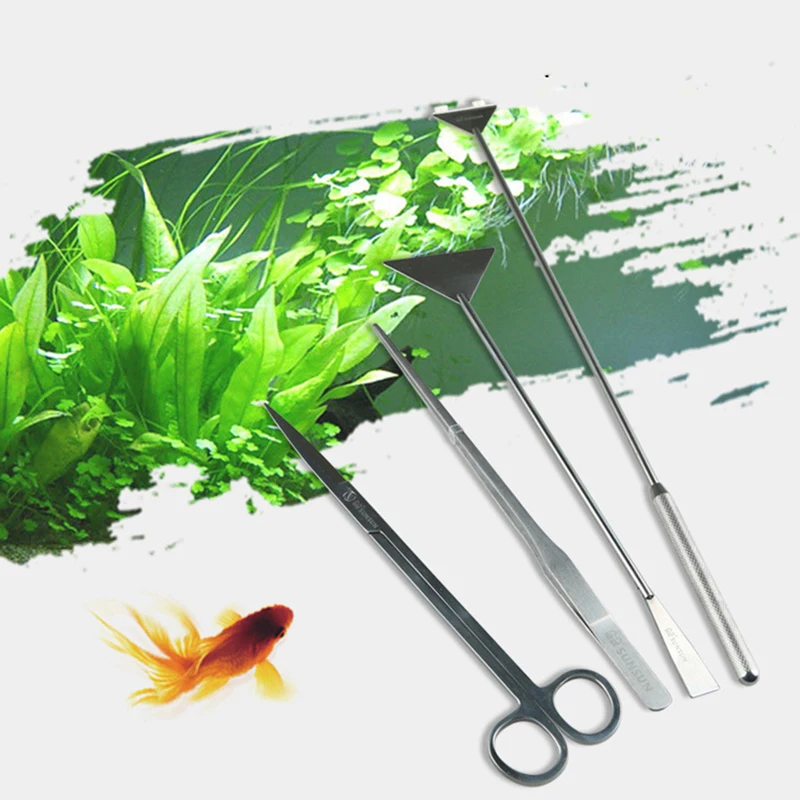 Stainless Steel Aquatic Plants Scissor Tweezers Aquarium Plants Bending Straight Scissors Algae Scraping Shear Cleaning Tools
Stainless Steel Aquatic Plants Scissor Tweezers Aquarium Plants Bending Straight Scissors Algae Scraping Shear Cleaning Tools