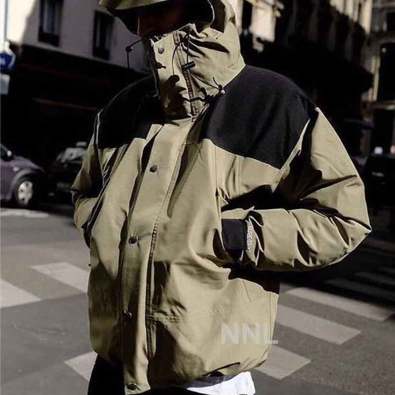 Embroidered Stormsuit Men's and Women's Autumn and Winter Outdoor Windbreaker Hooded Jacket Jacket Thickened Warmth 2021
Embroidered Stormsuit Men's and Women's Autumn and Winter Outdoor Windbreaker Hooded Jacket Jacket Thickened Warmth 2021
