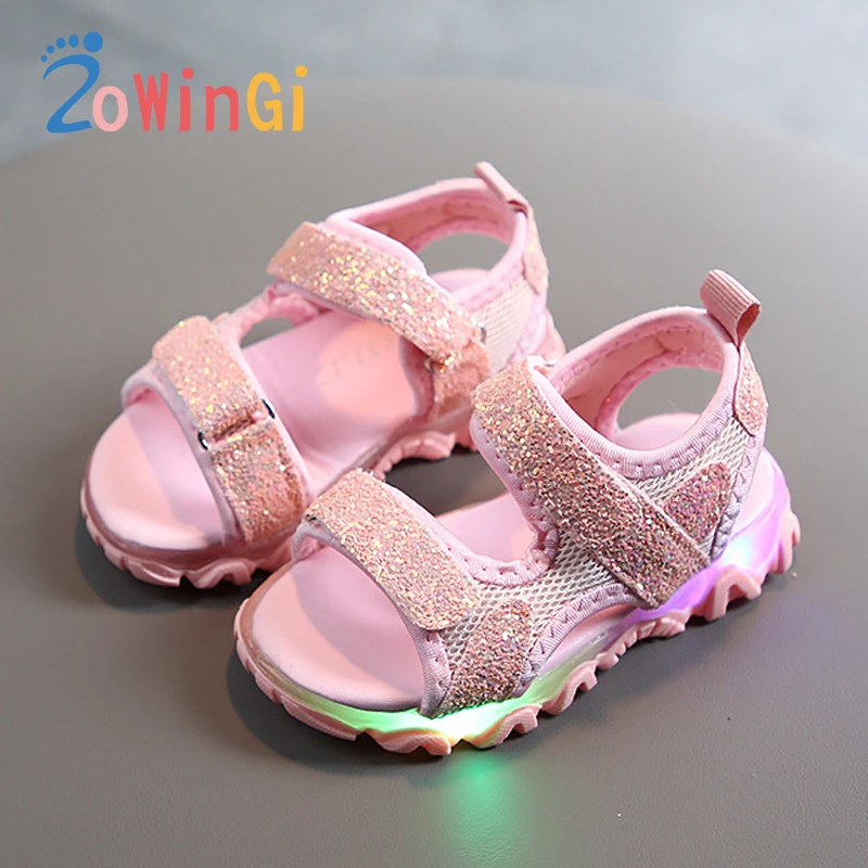 Size 21-30 Sandals for Boy Summer Shoe for Girls Children sandale enfant fille Led Shoes for Girls Breathable Beach Sandals
Size 21-30 Sandals for Boy Summer Shoe for Girls Children sandale enfant fille Led Shoes for Girls Breathable Beach Sandals