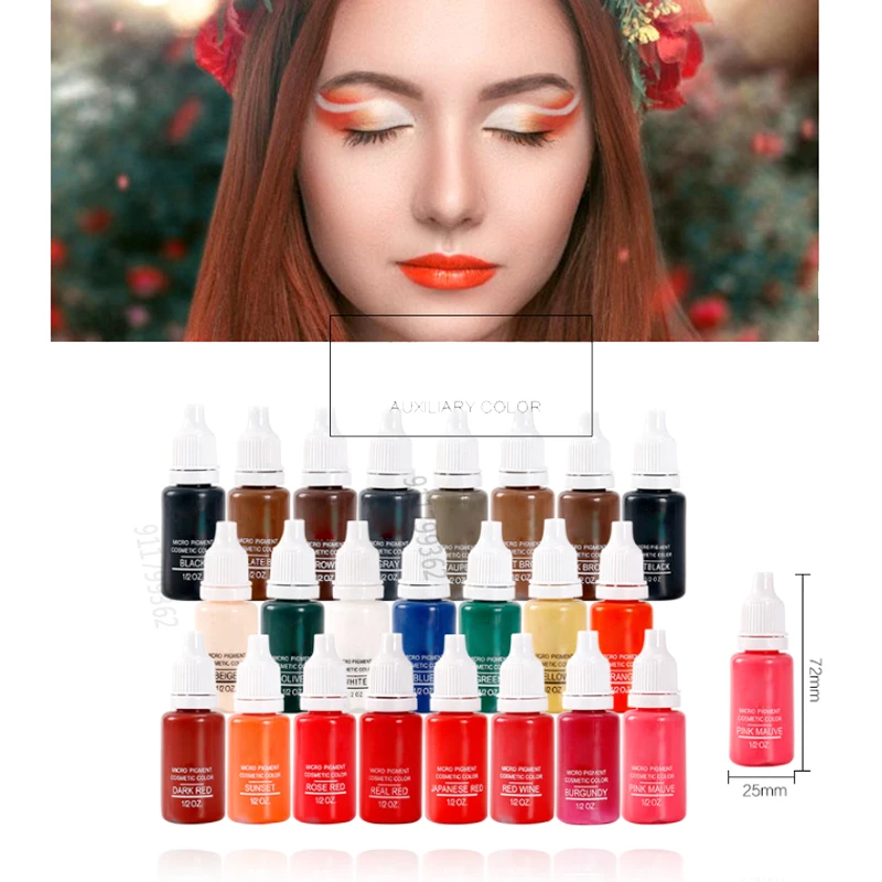 2 Bottle 1/2oz Tattoo Ink Pigment For Permanent Makeup Easy To Wear Eyebrow Eyeliner Lip Body Arts Paints Tattoo Art Beauty Tool
2 Bottle 1/2oz Tattoo Ink Pigment For Permanent Makeup Easy To Wear Eyebrow Eyeliner Lip Body Arts Paints Tattoo Art Beauty Tool