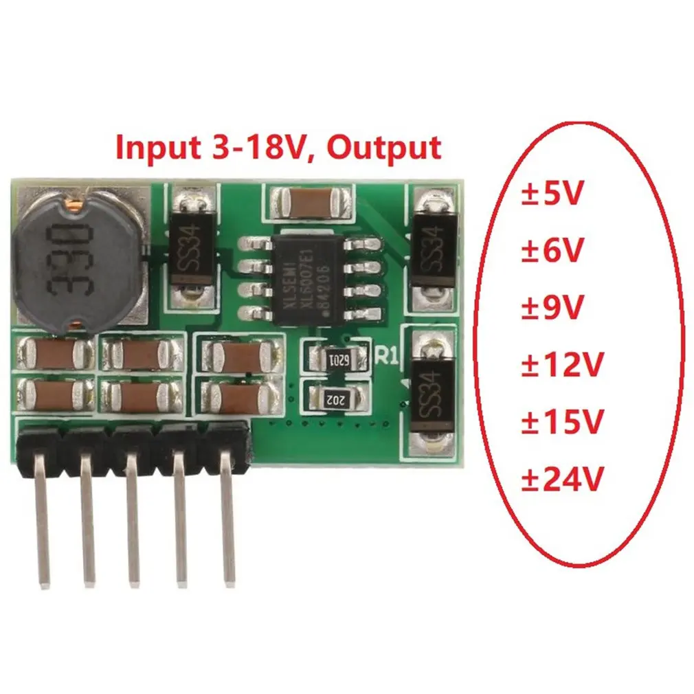 +- 5V 6V 9V 12V 15V 24V Positive & Negative Dual Output Power Supply DC DC Step-up Boost Converter Module
+- 5V 6V 9V 12V 15V 24V Positive & Negative Dual Output Power Supply DC DC Step-up Boost Converter Module