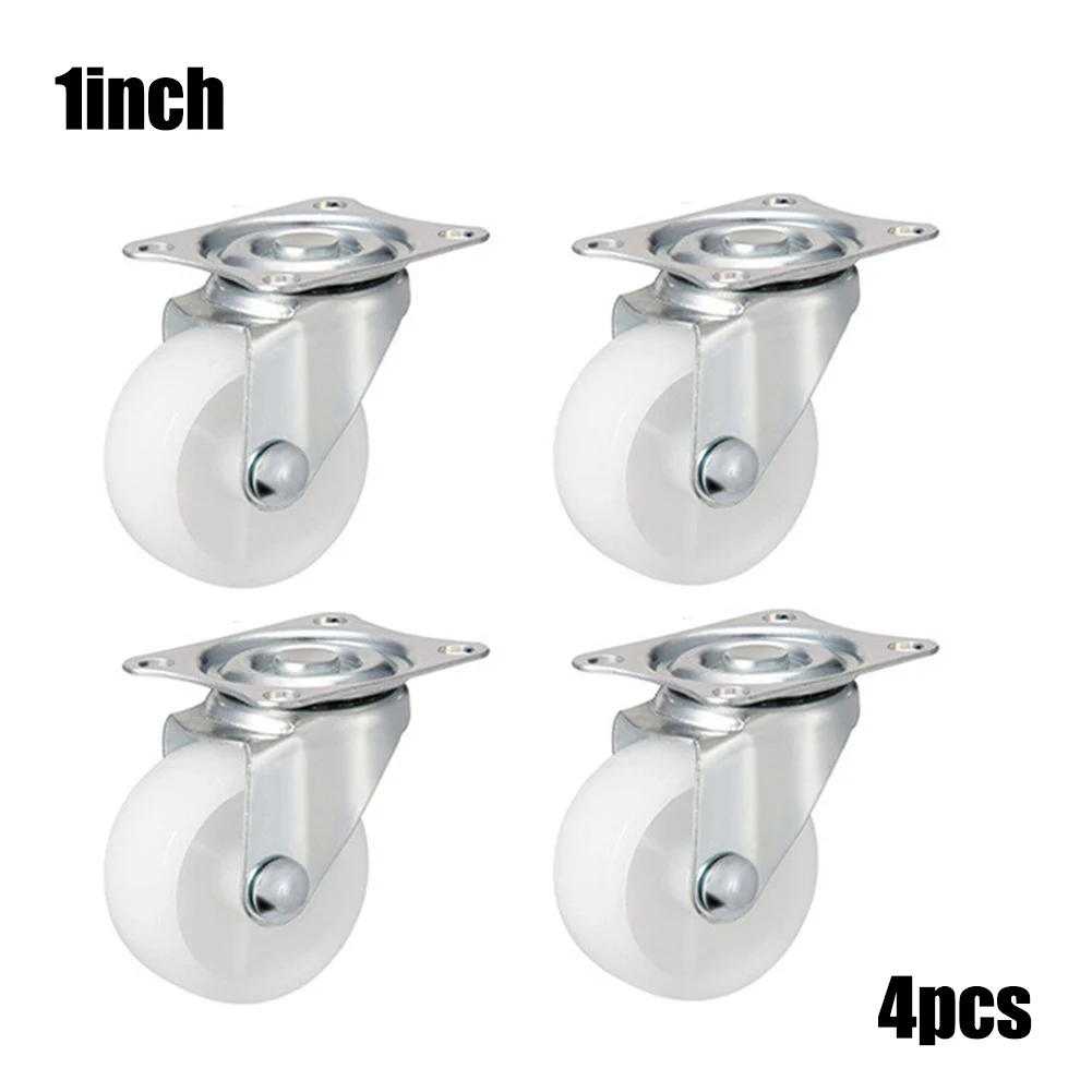 4pcs White Nylon Wheel 1/1.2/1.5inch Load-bearing Wheel 360 Degree Rotation Antirust For Industrial Machinery Equipment Hardware
4pcs White Nylon Wheel 1/1.2/1.5inch Load-bearing Wheel 360 Degree Rotation Antirust For Industrial Machinery Equipment Hardware