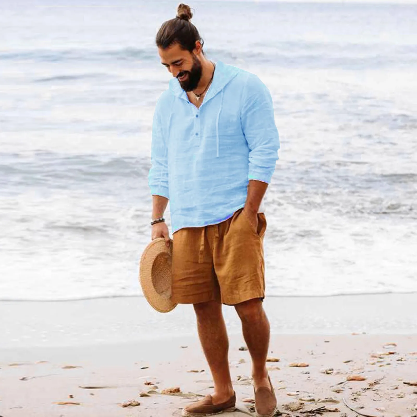 2023 New Men Shirts Hooded Tops Solid Color Autumn Long Sleeve Casual Blouse Shirt Cotton Linen Vintage Summer Beach Shirts
2023 New Men Shirts Hooded Tops Solid Color Autumn Long Sleeve Casual Blouse Shirt Cotton Linen Vintage Summer Beach Shirts