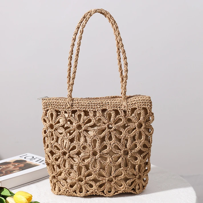Straw Woven Bag Women's Shoulder Bag Hand-held Beach Bag Vintage Handbag Rattan Bag
Straw Woven Bag Women's Shoulder Bag Hand-held Beach Bag Vintage Handbag Rattan Bag
