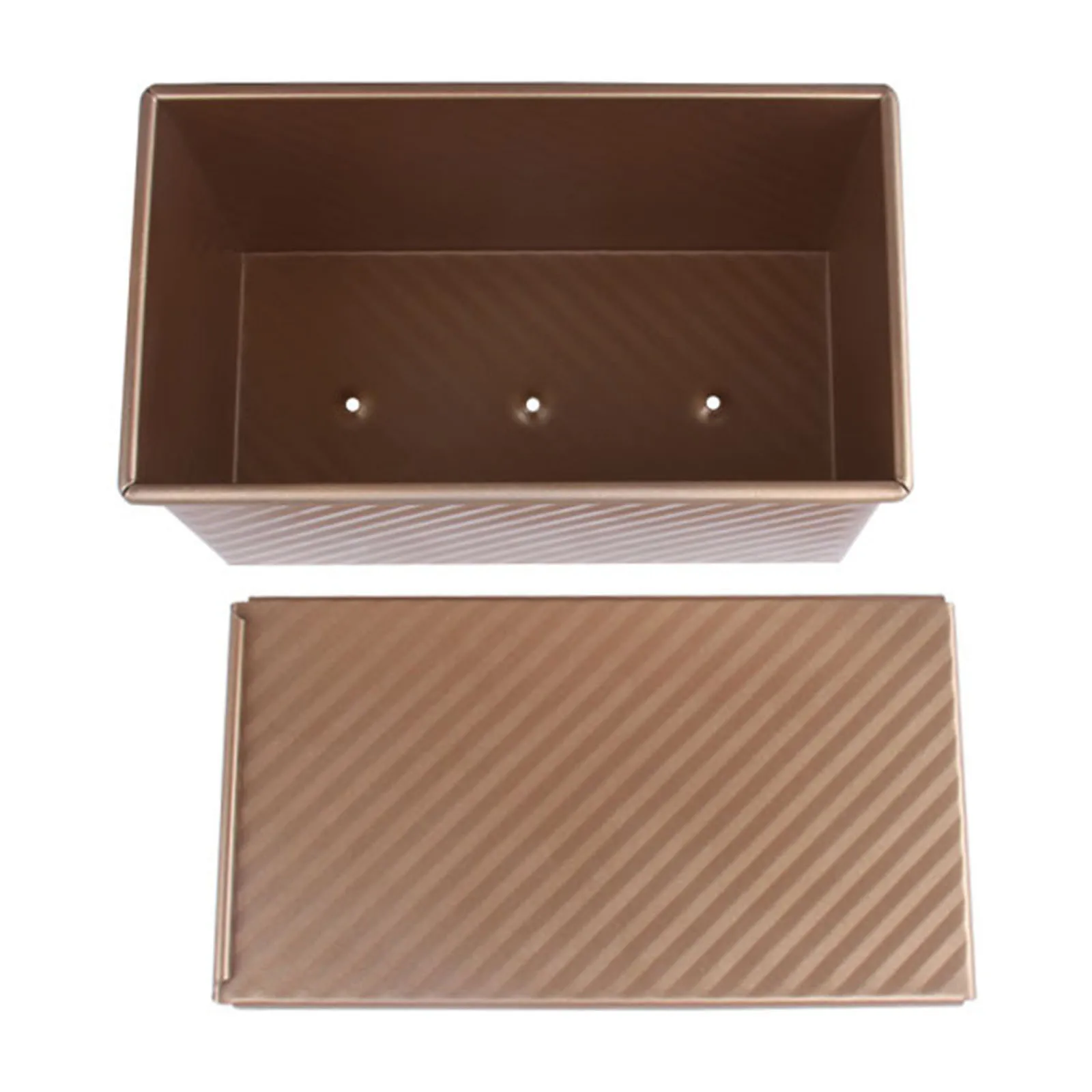 High Quality Toast Mold Box Bottom Vent Carbon Steel Delicious Cook Flexibly High Temperature Non-Stick Coating
High Quality Toast Mold Box Bottom Vent Carbon Steel Delicious Cook Flexibly High Temperature Non-Stick Coating