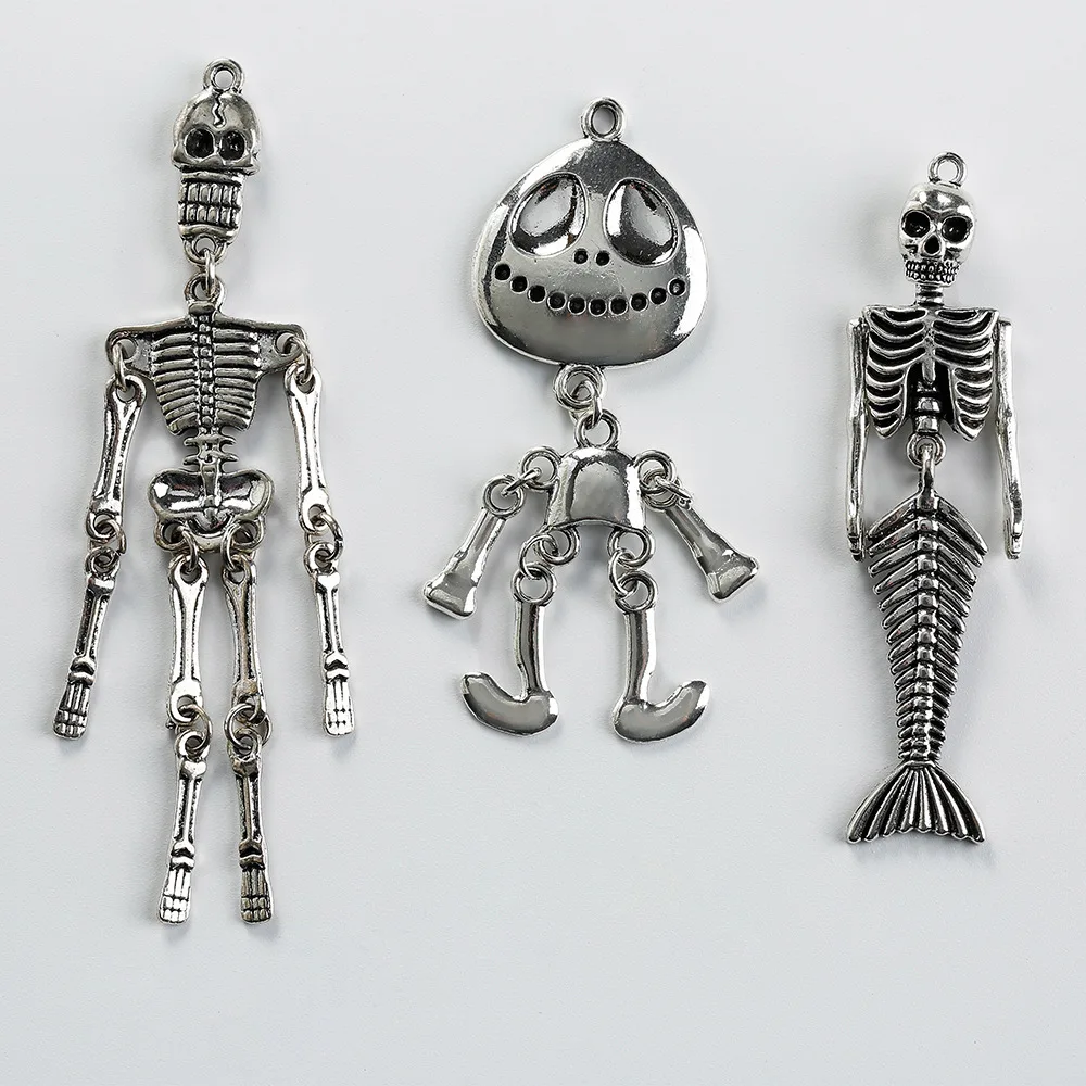 2pcs/bag Halloween Skeleton Skeleton Mermaid Jewelry Alloy Pendant Jewelry Handmake DIY Necklaces Bracelets Accessories
2pcs/bag Halloween Skeleton Skeleton Mermaid Jewelry Alloy Pendant Jewelry Handmake DIY Necklaces Bracelets Accessories