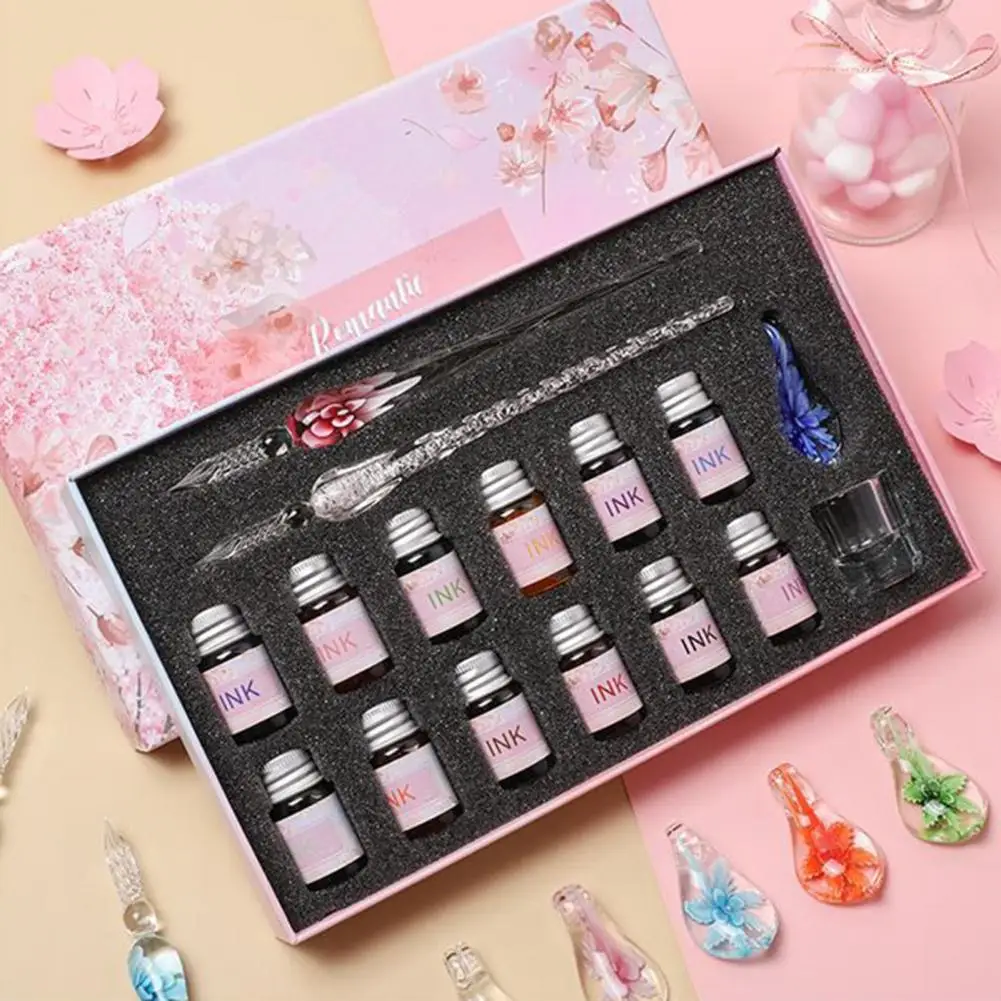 Washable School Supplies 1 Set Writing Pen Universal Writing Pens Glass Pens Threaded Nib Fountain Student Dip
Washable School Supplies 1 Set Writing Pen Universal Writing Pens Glass Pens Threaded Nib Fountain Student Dip