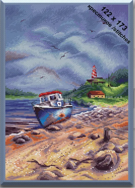 Старый корабль Маяк 32-41 DIY игольная работа Набор для вышивки крестом 28ct 14ct 32ct