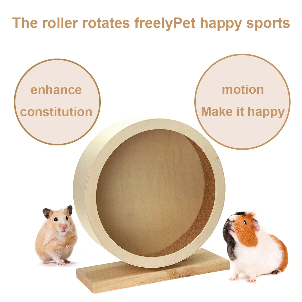 Practical Wooden Mute Roller Hamster Roller Wheel Natural Wood Silent Running Toy Exercise Cage for Small Pet Accessories
Practical Wooden Mute Roller Hamster Roller Wheel Natural Wood Silent Running Toy Exercise Cage for Small Pet Accessories