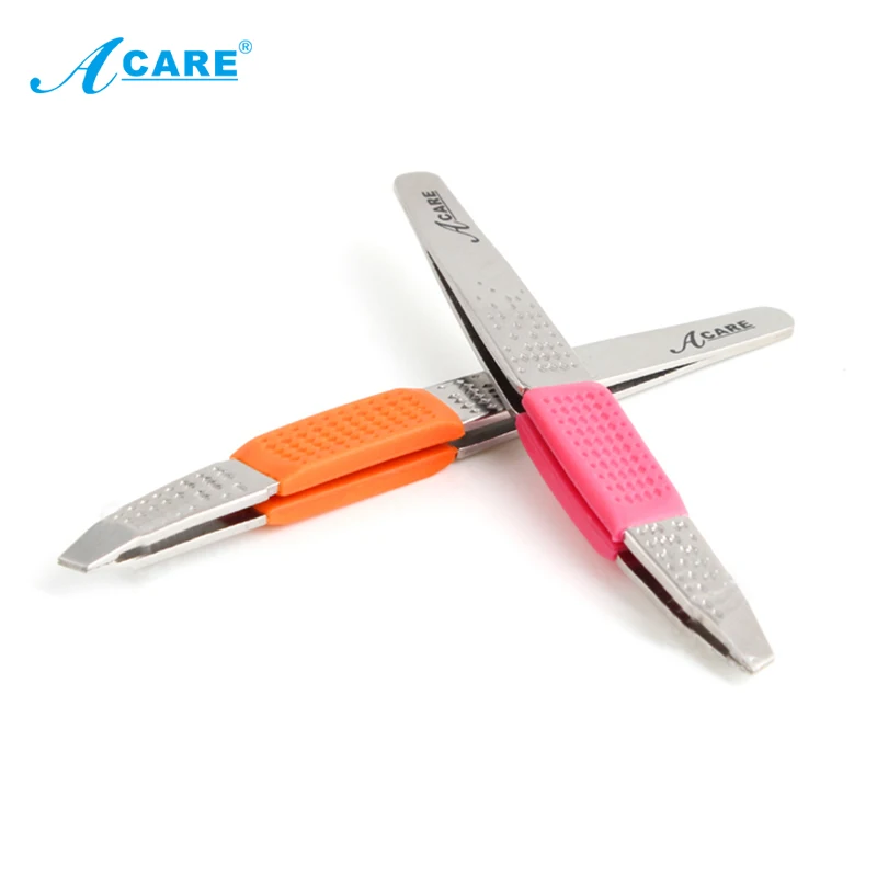 Eyebrow Tweezer Professional Stainless Steel Silicone Frosted Handle No-slip Slant Tip Hair Removal Useful Beatiful Makeup Tools 
Eyebrow Tweezer Professional Stainless Steel Silicone Frosted Handle No-slip Slant Tip Hair Removal Useful Beatiful Makeup Tools