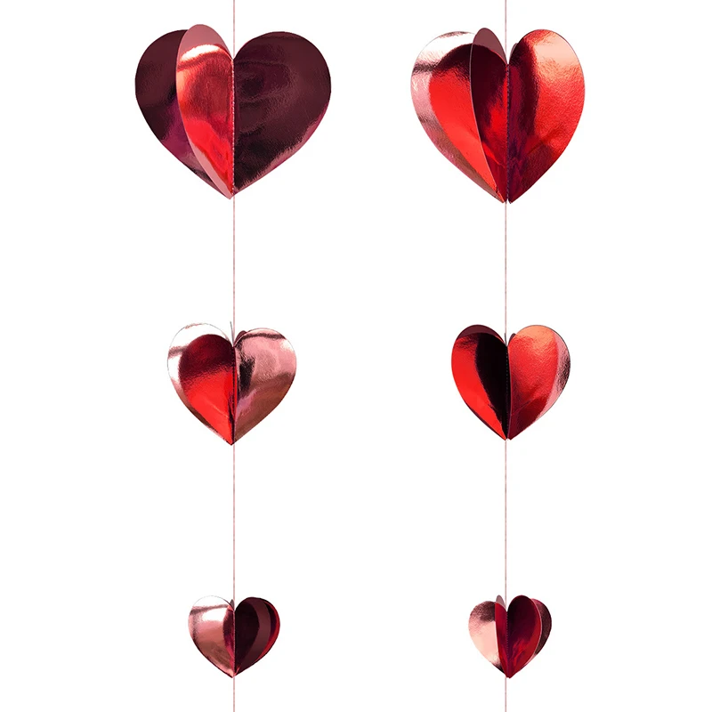 Three-dimensional Love Heart Ornament Wedding Valentine's Day Decoration Hanging Paper String Party Christmas Decor Supplies
Three-dimensional Love Heart Ornament Wedding Valentine's Day Decoration Hanging Paper String Party Christmas Decor Supplies