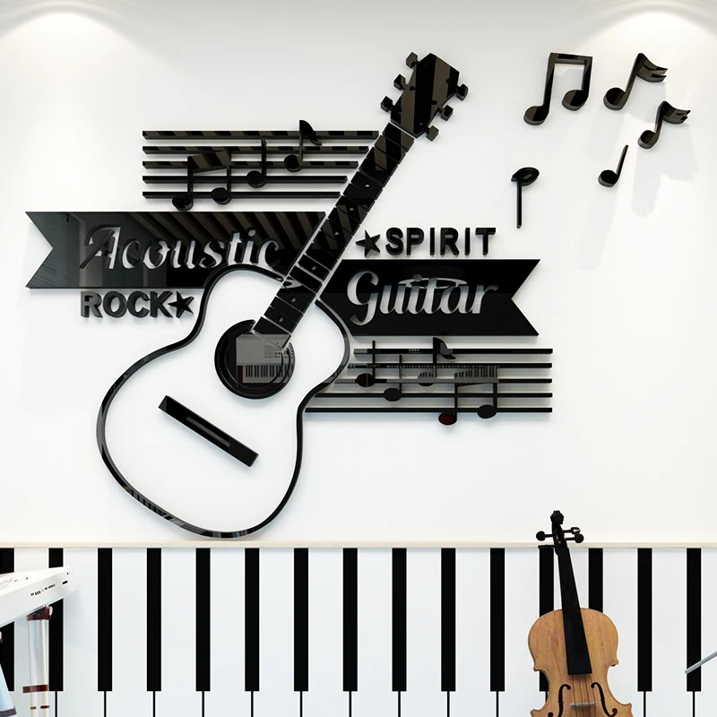 Decoration Stickers For Home Acrylic Music Wall Classroom Guitar Guitar Wall Self-adhesive Stickers Room Decor
Decoration Stickers For Home Acrylic Music Wall Classroom Guitar Guitar Wall Self-adhesive Stickers Room Decor