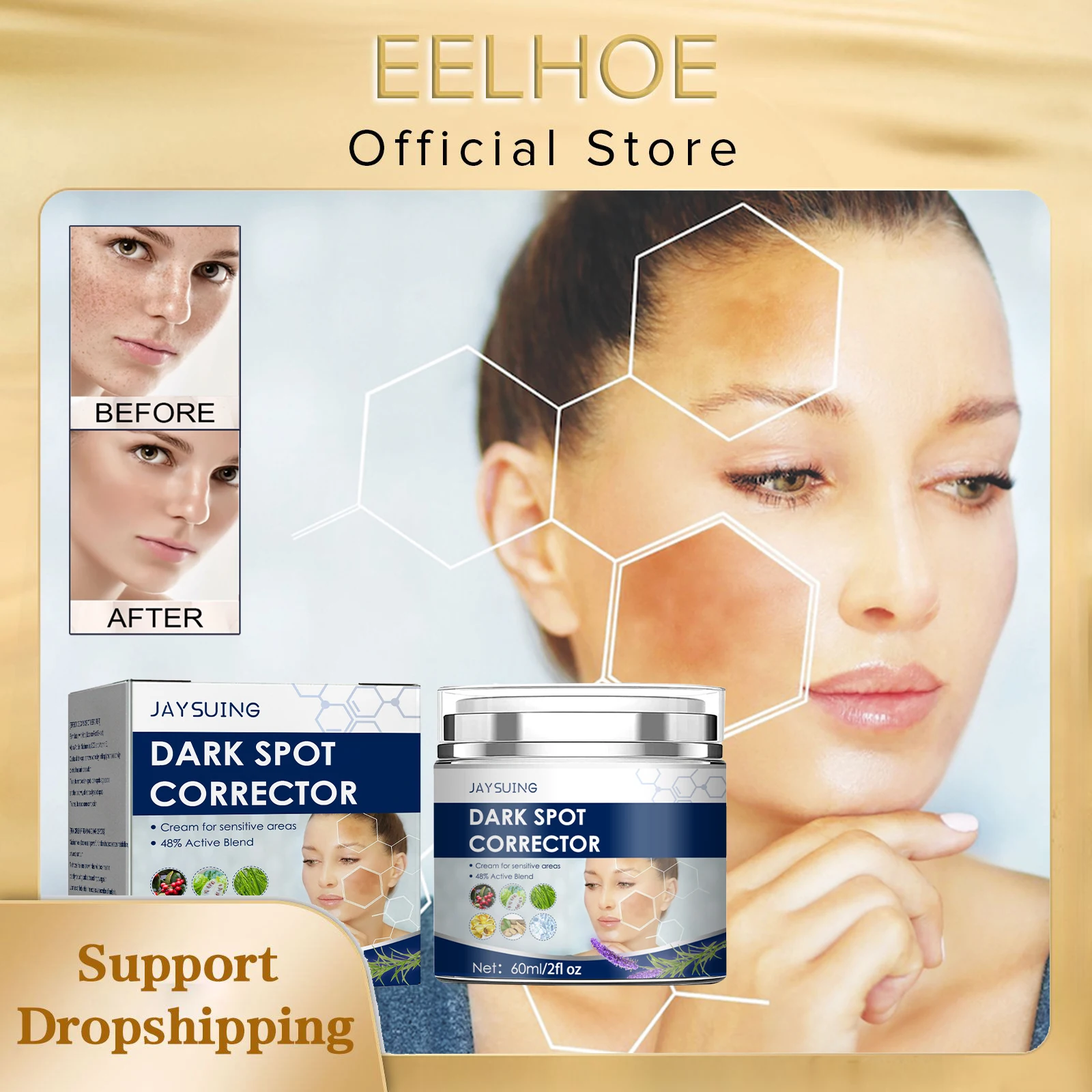 Lightening Spots Cream Remove Freckles Melasma Anti Aging Whitening Brightening Pigmentation Chloasma Dark Spots Removing Cream
Lightening Spots Cream Remove Freckles Melasma Anti Aging Whitening Brightening Pigmentation Chloasma Dark Spots Removing Cream