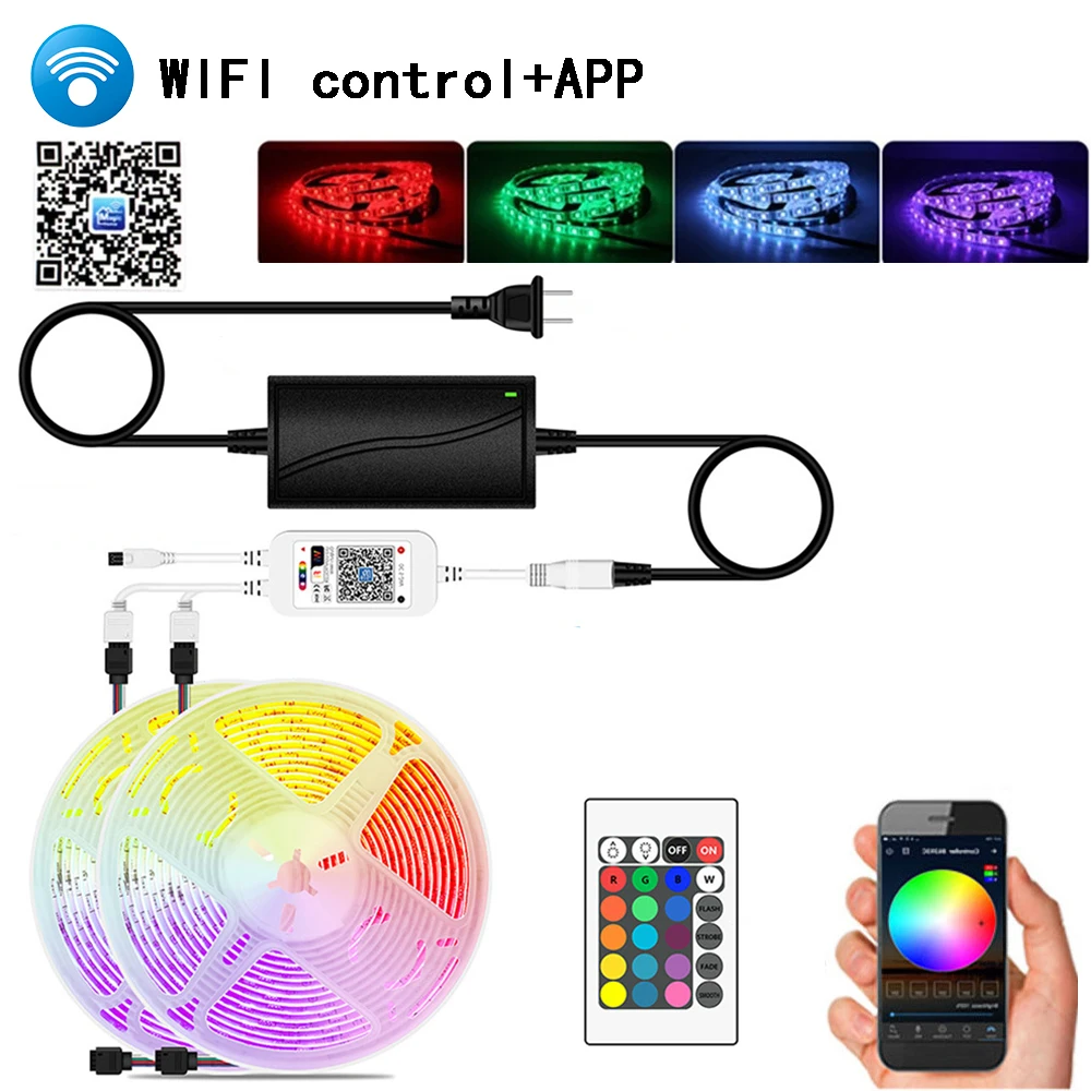 5M 10M 15M LED strip light 12V Smart WIFI control RGB luces led lights strips 5050SMD Flexible tape lamp waterproof Lighting
5M 10M 15M LED strip light 12V Smart WIFI control RGB luces led lights strips 5050SMD Flexible tape lamp waterproof Lighting