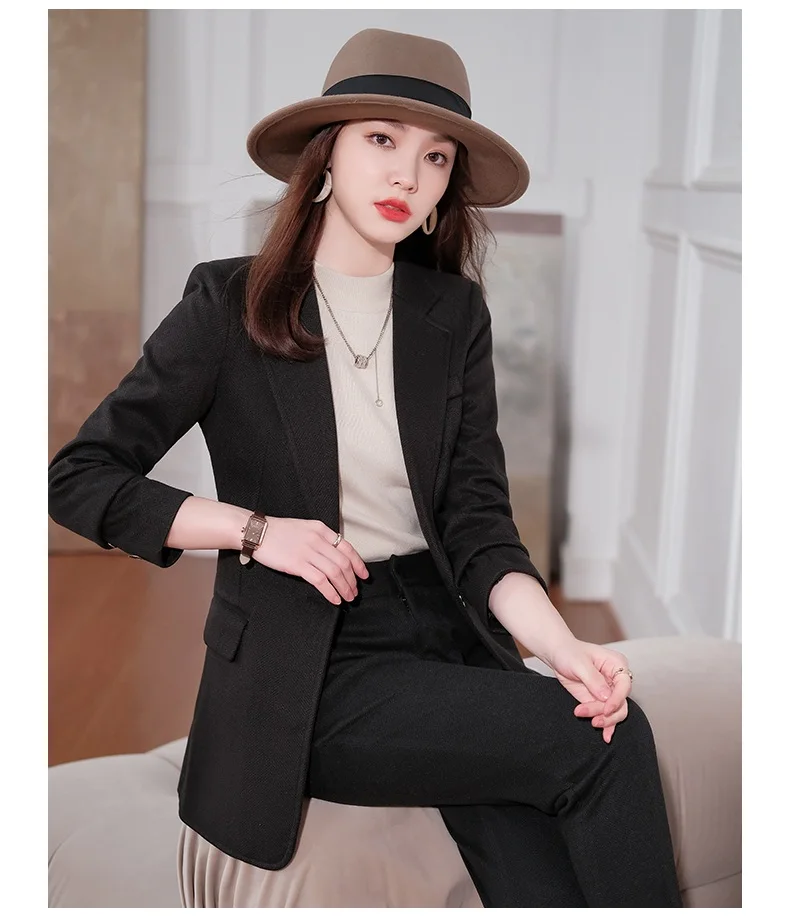 Spring Fall Winter Fashion Blazer Women Business Suits Pant and Jacket Sets Office Ladies Work Pantsuits OL
Spring Fall Winter Fashion Blazer Women Business Suits Pant and Jacket Sets Office Ladies Work Pantsuits OL
