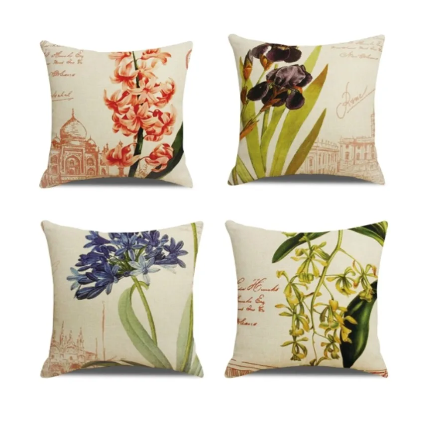Plant Flower Pillow Case Linen Plant Floral Print Cushion Cover 45X45 Square Velvet Living Room Bedroom Home Decor Sofa J1997
Plant Flower Pillow Case Linen Plant Floral Print Cushion Cover 45X45 Square Velvet Living Room Bedroom Home Decor Sofa J1997