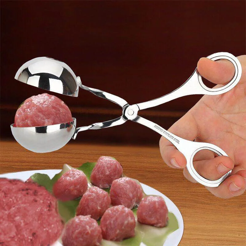 High Quality Stainless Steel Meatball Maker Clip Fish Ball Rice Ball Making Mold Form Tool Kitchen Accessories Gadgets cuisine
High Quality Stainless Steel Meatball Maker Clip Fish Ball Rice Ball Making Mold Form Tool Kitchen Accessories Gadgets cuisine