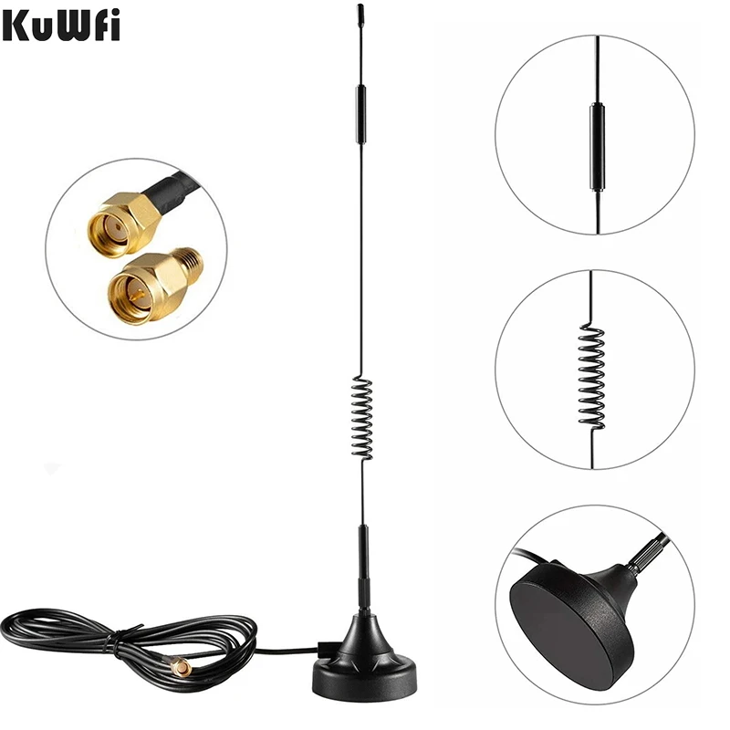 KuWFi 12dbi WIFI Antenna 3 meters High Gain Magnetic 4G Antenna Signal Booster Wireless Repeater with Magnetic Base for Router
KuWFi 12dbi WIFI Antenna 3 meters High Gain Magnetic 4G Antenna Signal Booster Wireless Repeater with Magnetic Base for Router