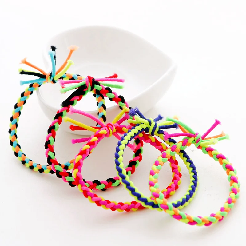 10pcs Pack Three Colors Patchworks Braided Hair Bands Elastic Hair Ties Bracelet Women Ponytail Holder Crochet Rubber Bands
10pcs Pack Three Colors Patchworks Braided Hair Bands Elastic Hair Ties Bracelet Women Ponytail Holder Crochet Rubber Bands