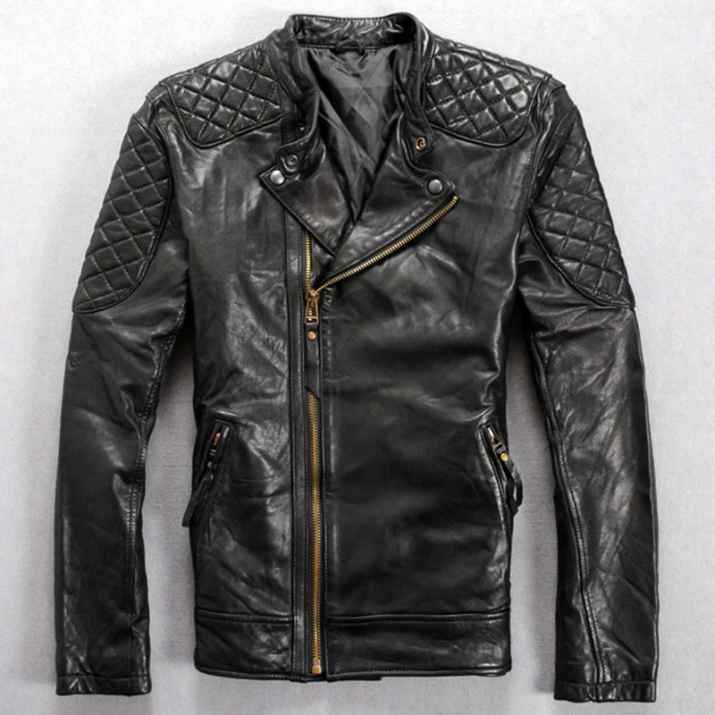 2022 Men's Sheepskin Coat Leather Jacket Genuine Leather Motorcycle Jacket Men's Leather Spring Autumn Jacket
2022 Men's Sheepskin Coat Leather Jacket Genuine Leather Motorcycle Jacket Men's Leather Spring Autumn Jacket