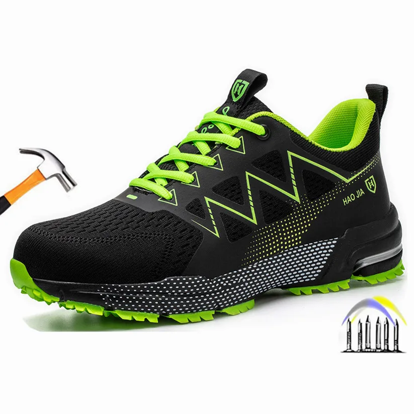 Модные защитные рабочие ботинки, Нескользящие рабочие кроссовки со стальным носком, защитная обувь для мужчин, строительная обувь 
Модные защитные рабочие ботинки, Нескользящие рабочие кроссовки со стальным носком, защитная обувь для мужчин, строительная обувь