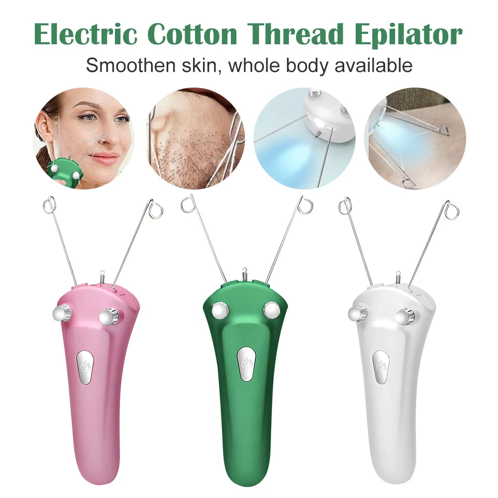 1pcs Electric Cotton Thread Epilator USB Rechargeable Facial Hair Remover Shaver Women Face Body Hair Depilator Beauty Care
1pcs Electric Cotton Thread Epilator USB Rechargeable Facial Hair Remover Shaver Women Face Body Hair Depilator Beauty Care