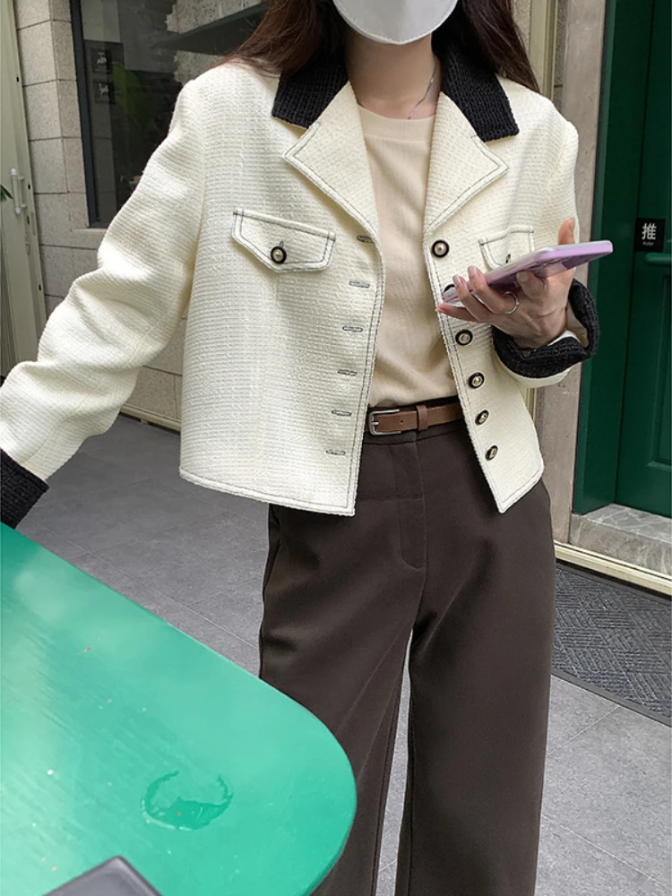 New In 2023 Spring Autumn Korean Version of The Contrast Temperament Short Lapel Coat Women Jacket Clothes Jackets Coats
New In 2023 Spring Autumn Korean Version of The Contrast Temperament Short Lapel Coat Women Jacket Clothes Jackets Coats