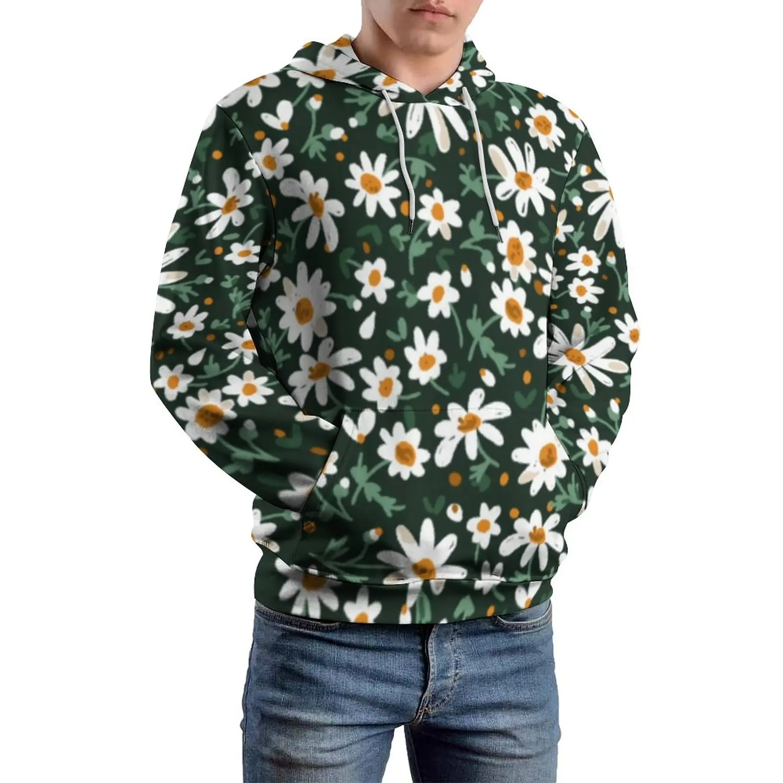 Elegant Daisy Loose Hoodies White Flower Print Hip Hop Pullover Hoodie Men Long-Sleeve Oversized Street Wear Hooded Sweatshirts
Elegant Daisy Loose Hoodies White Flower Print Hip Hop Pullover Hoodie Men Long-Sleeve Oversized Street Wear Hooded Sweatshirts