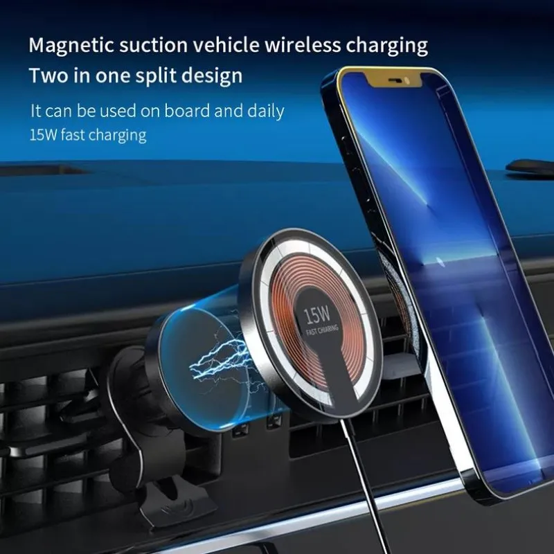 iLEPO Transparent 15W Qi Car Charger Type C Mobile Phone Magnetic Wireless Charger Car Mount Holder For IPhone13 12 Pro
iLEPO Transparent 15W Qi Car Charger Type C Mobile Phone Magnetic Wireless Charger Car Mount Holder For IPhone13 12 Pro