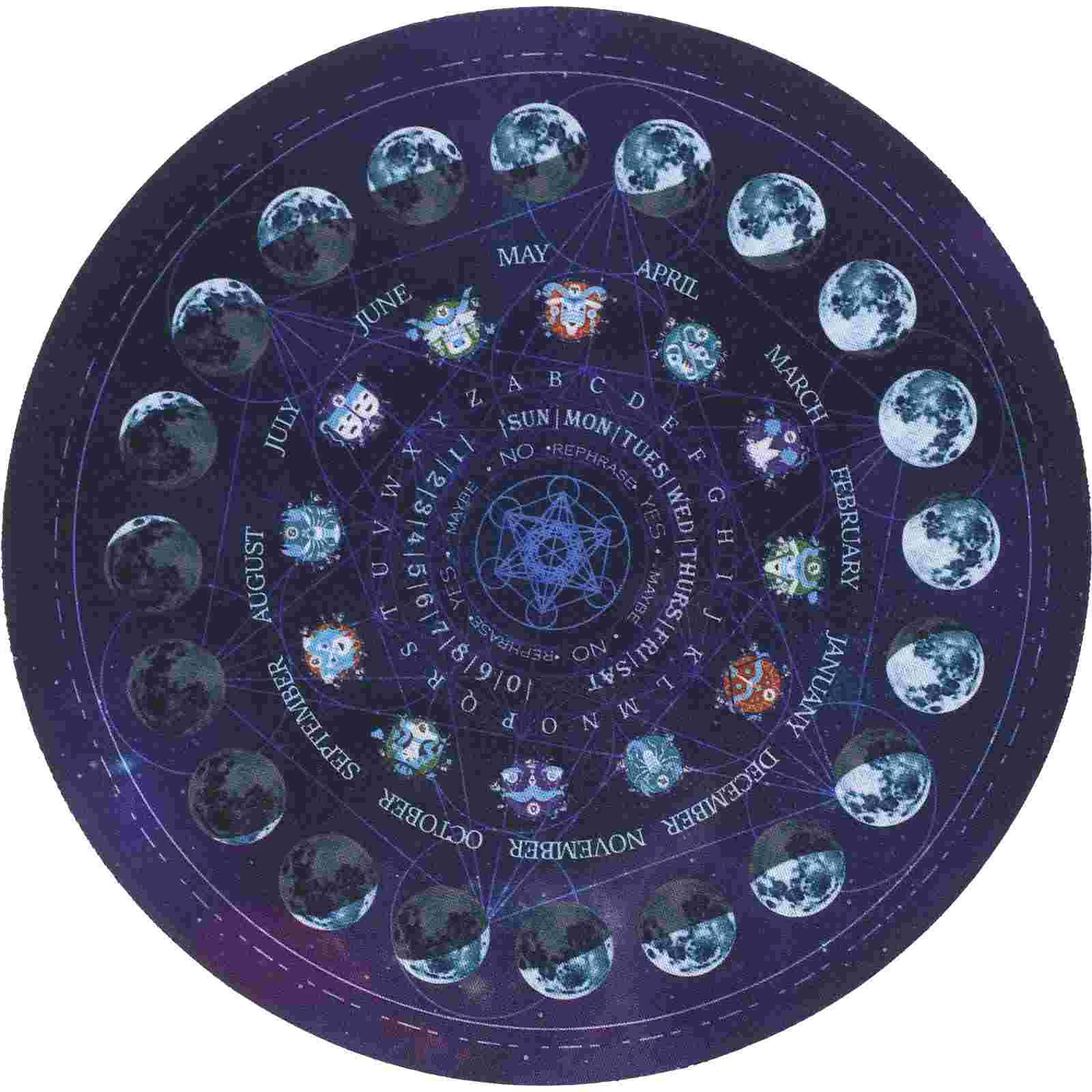 Dining Room Decor Table Heat Resistant Mats Divination Tarot Board Ritual Pad Ouija Desk Decorate Psychic Pendulum
Dining Room Decor Table Heat Resistant Mats Divination Tarot Board Ritual Pad Ouija Desk Decorate Psychic Pendulum