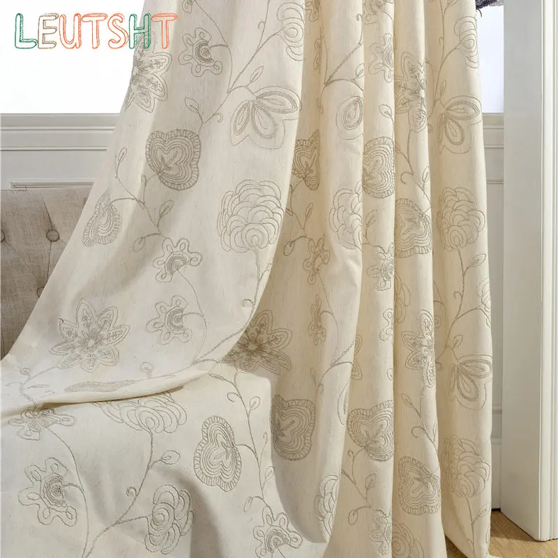 European Luxury Curtains for Living Dining Room Bedroom Embroidery Linen Floral Curtain Windows Tulle Treatmentdrapes Home Decor
European Luxury Curtains for Living Dining Room Bedroom Embroidery Linen Floral Curtain Windows Tulle Treatmentdrapes Home Decor